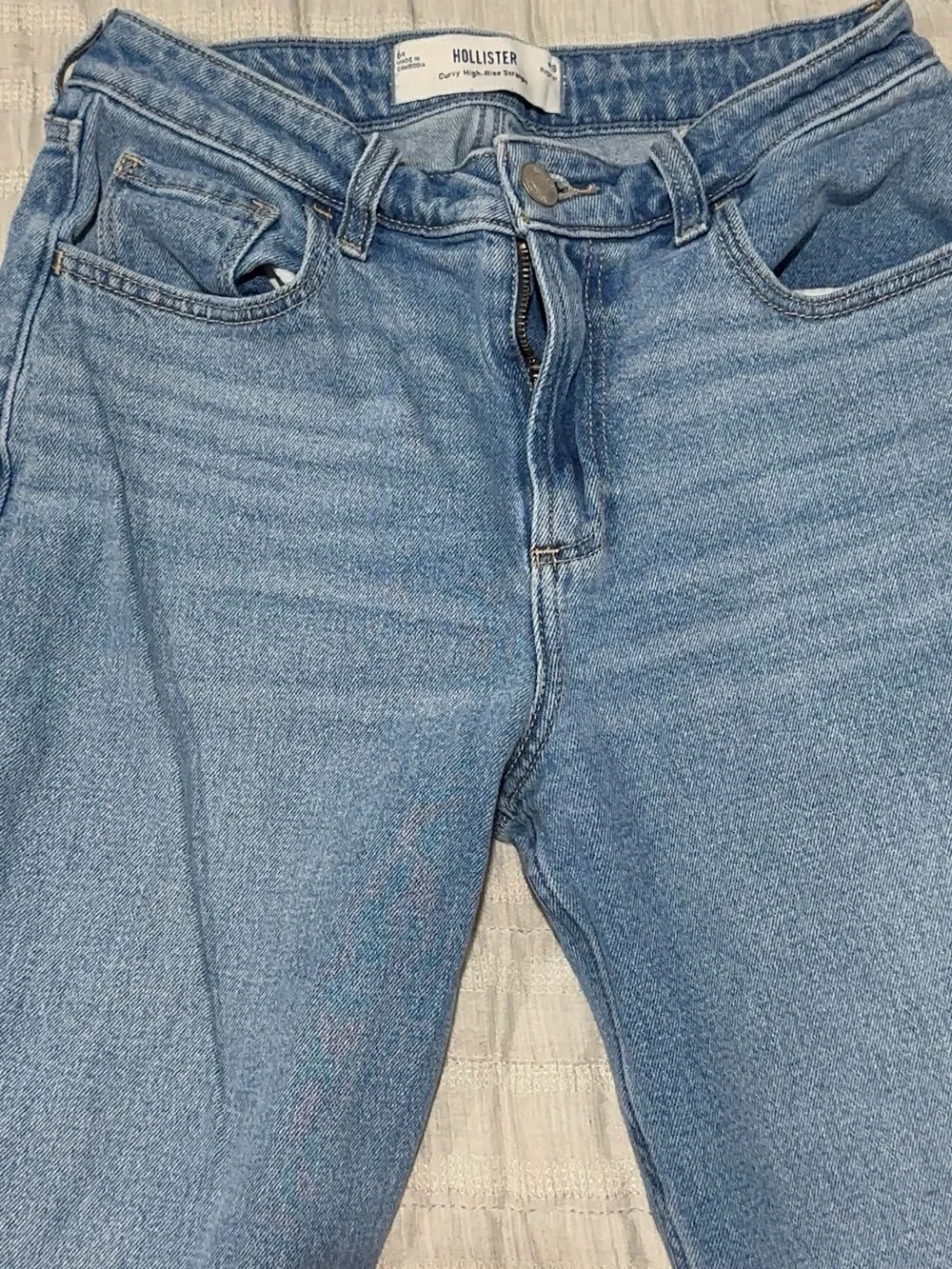 Hollister Men's Light Blue Bootcut Jeans